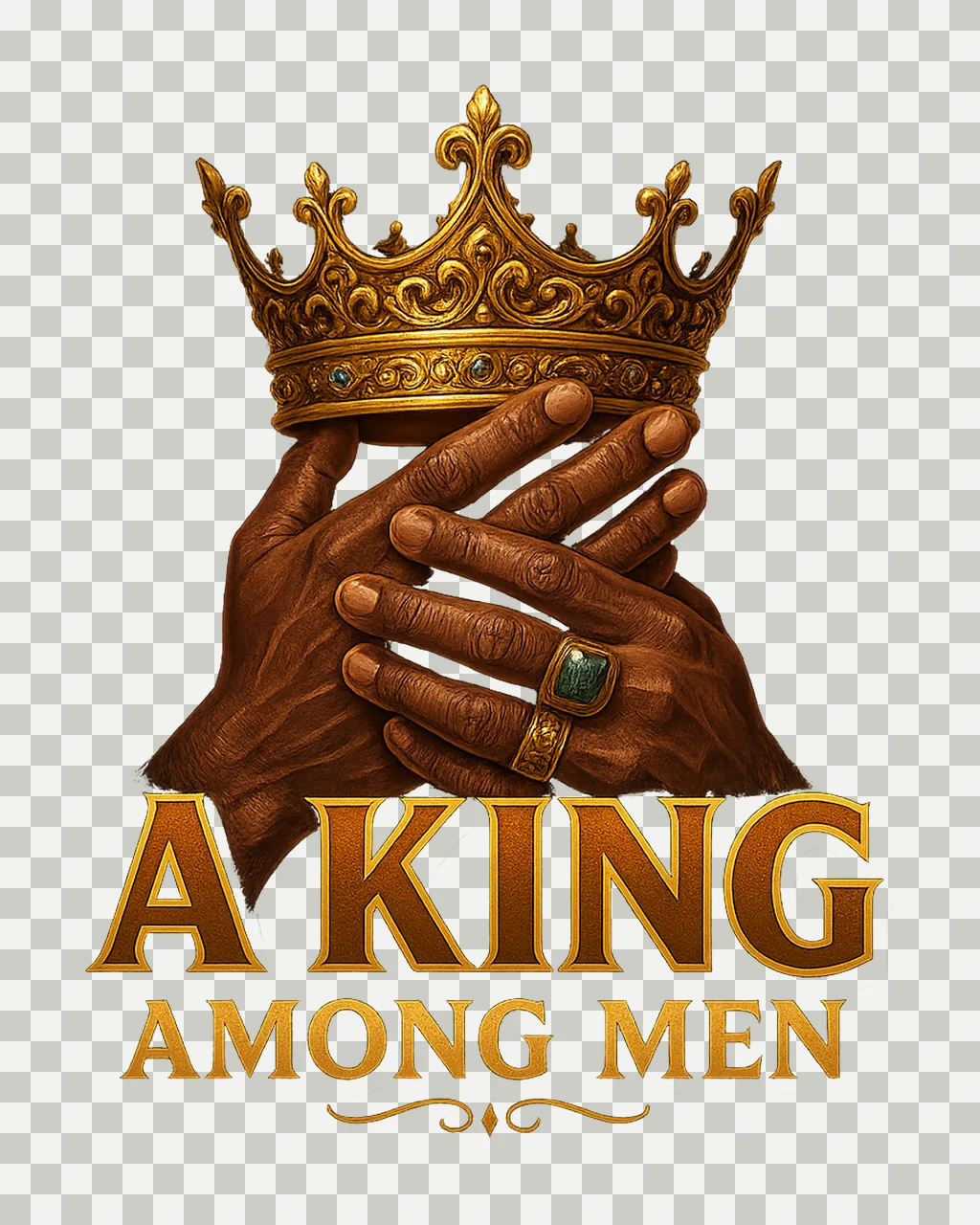 King Among Men Black King Sublimation Design Black History transparency and detail preview thumbnail