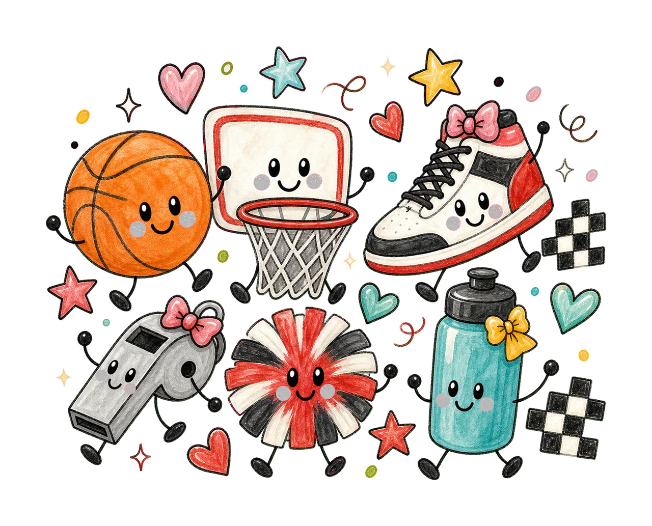 basketball game day 04 cozy crayon sublimation instant shirt