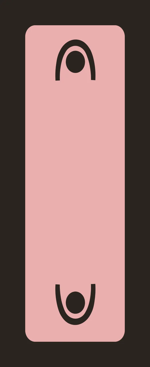Black Vertical Banner With Holes circle arch white shape strip contrast preview thumbnail