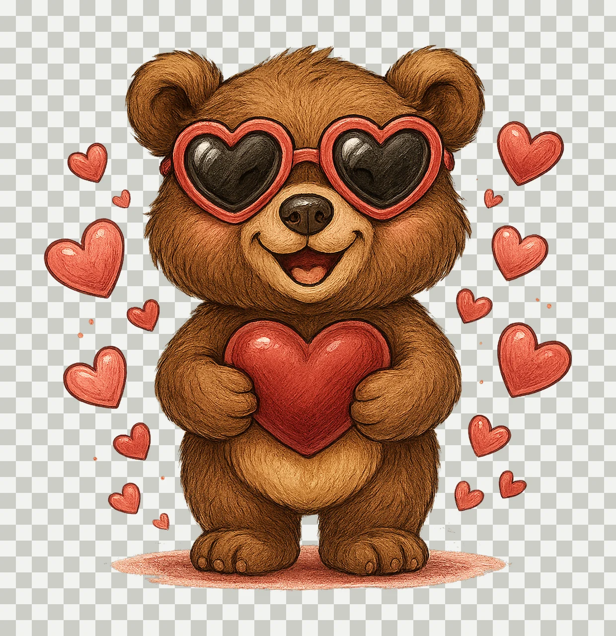 Valentines Day Rex Dino Love Sublimation Cute Dinosaur transparency and detail preview thumbnail