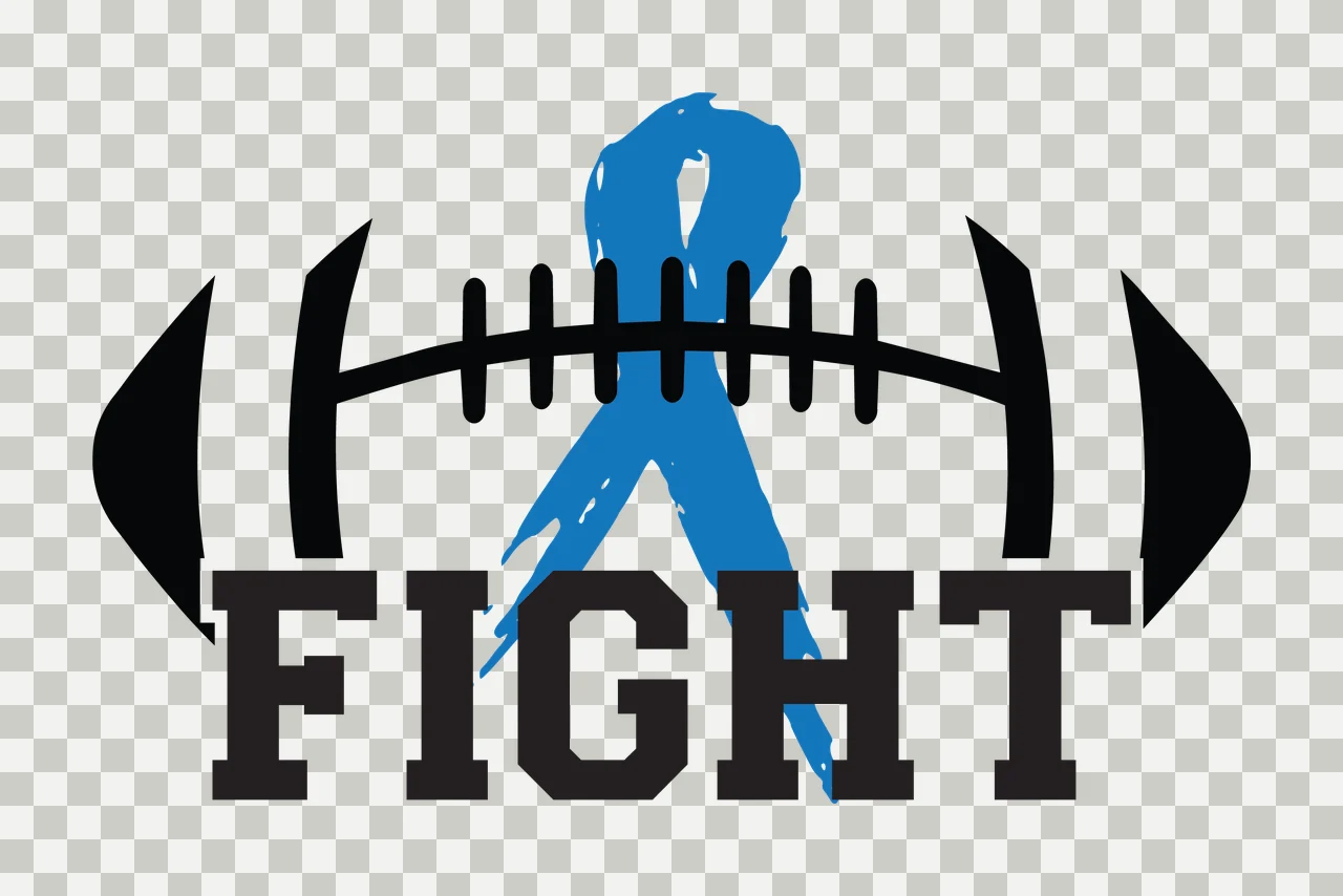 Ribbon Fight Typography With Text And Football Lines transparency and detail preview thumbnail