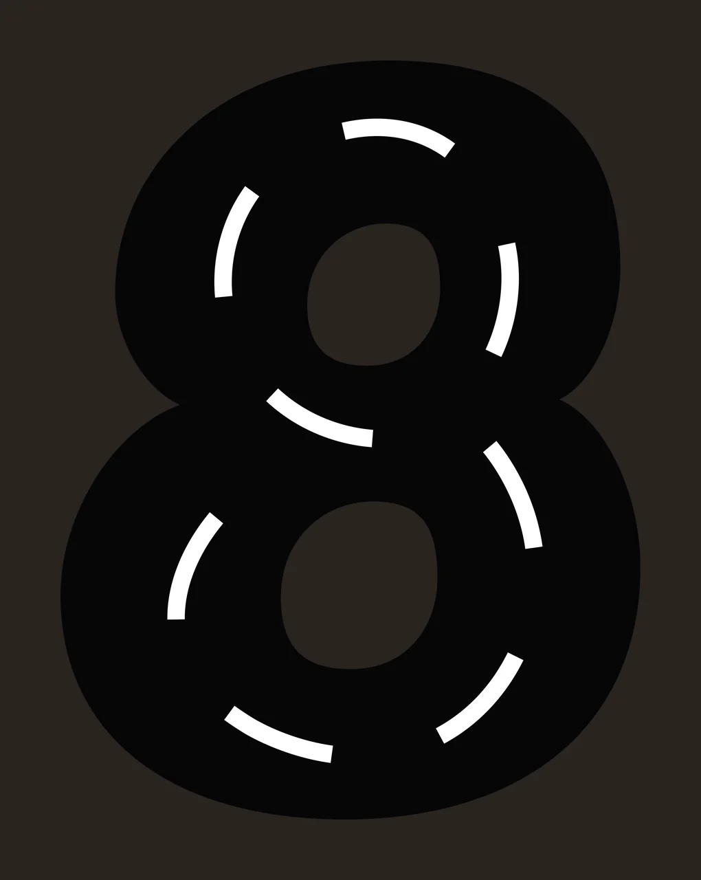 Race Track Font Character 25 racing checkered flag speedway contrast preview thumbnail