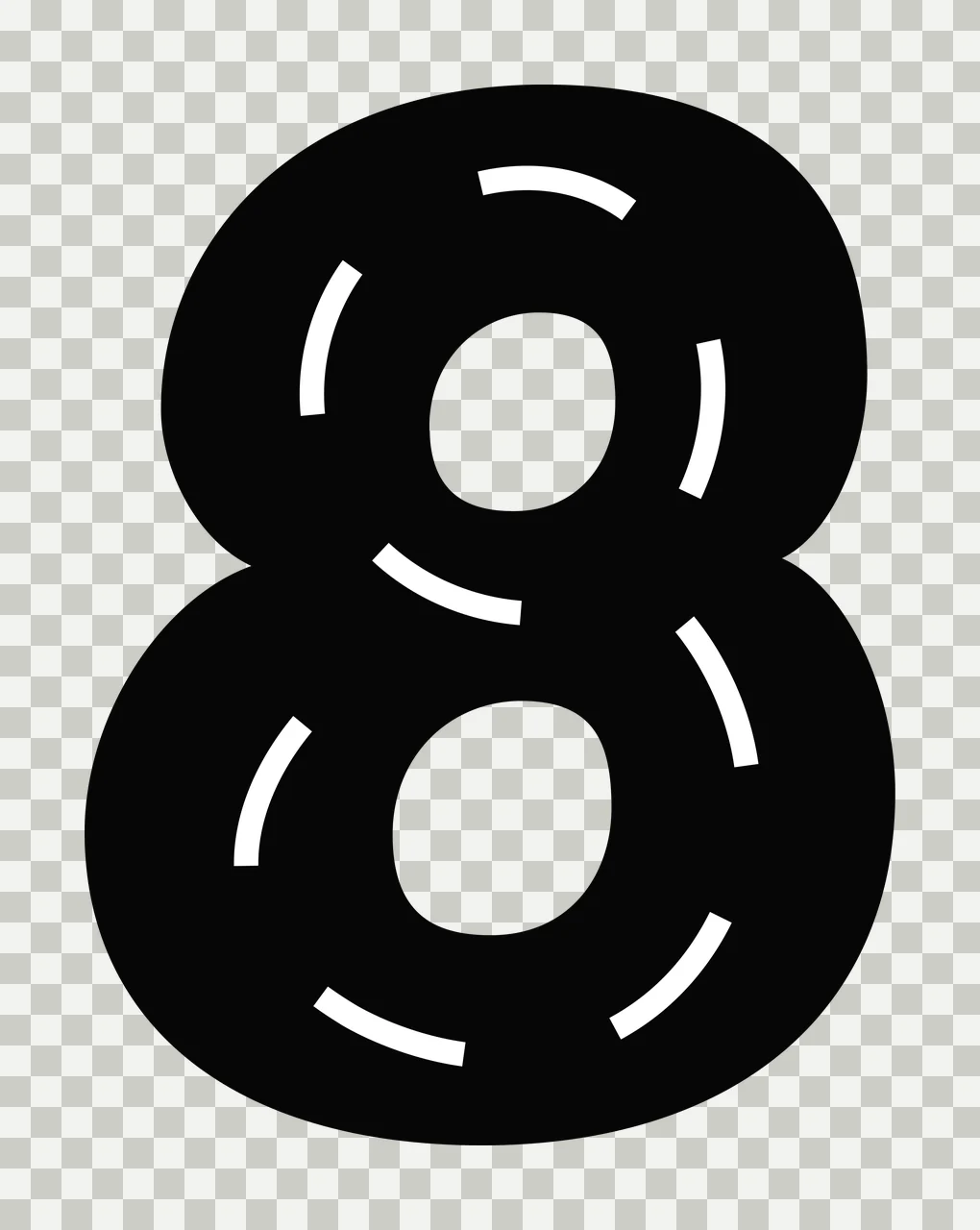 Race Track Font Character 25 racing checkered flag speedway transparency and detail preview thumbnail