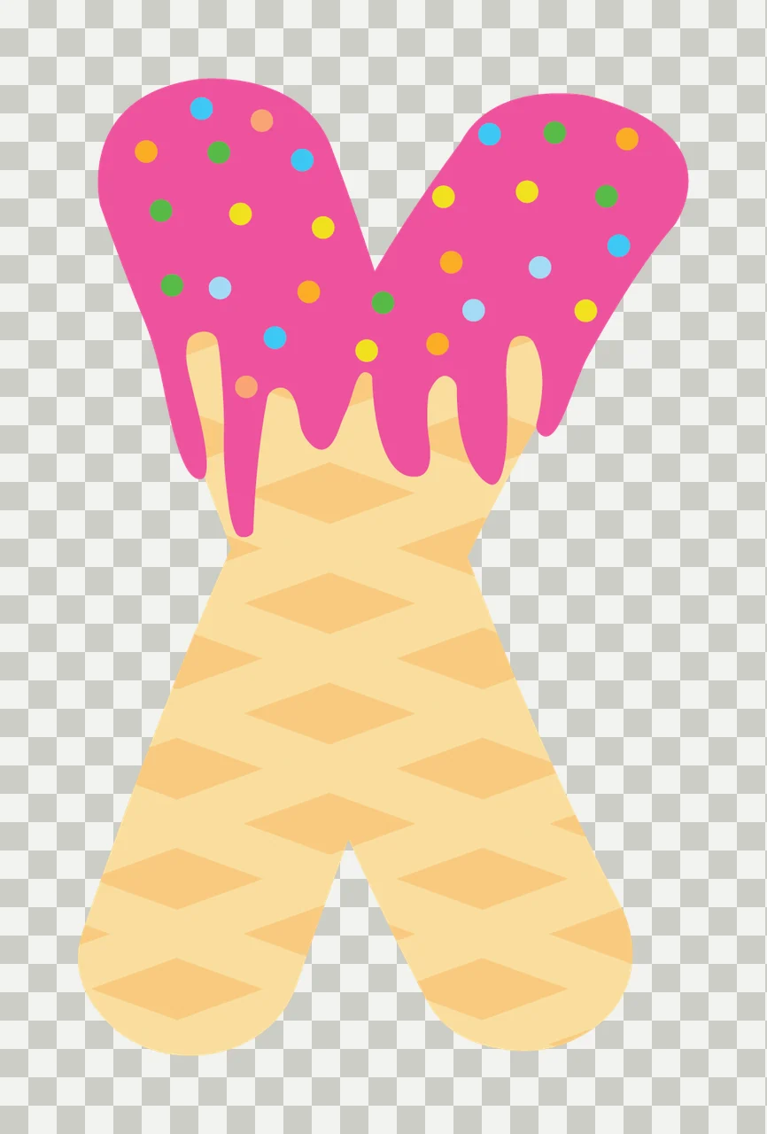 Ice Cream Font Character 15 scalable logo design icon transparency and detail preview thumbnail