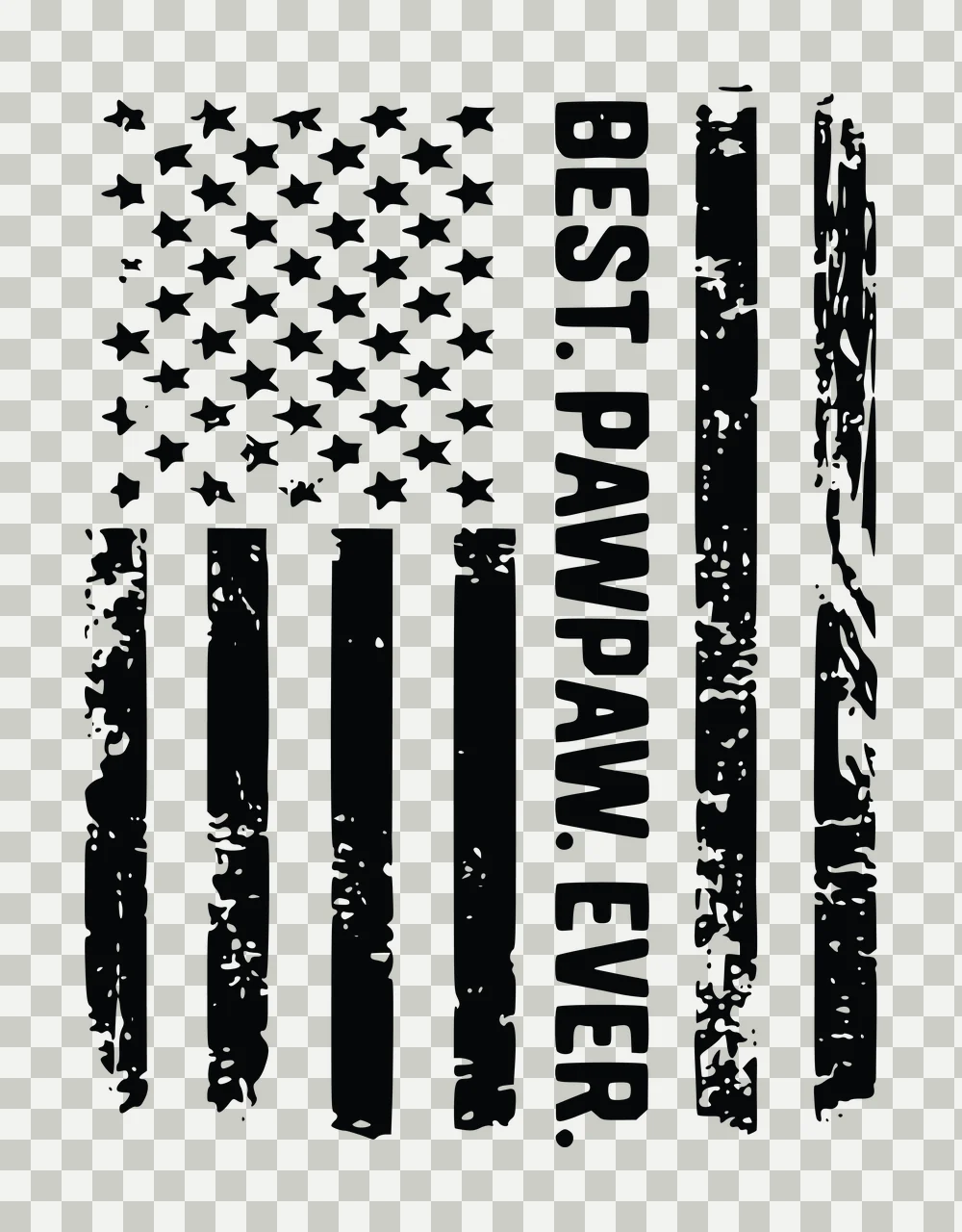 Best Flag Vertical Graphic With Text Integrated Into stars transparency and detail preview thumbnail
