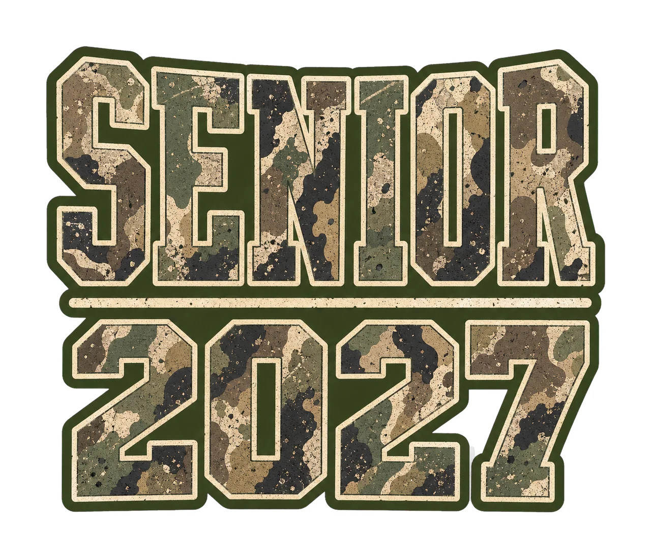 Senior 2027 Camo Graduation bundle 04