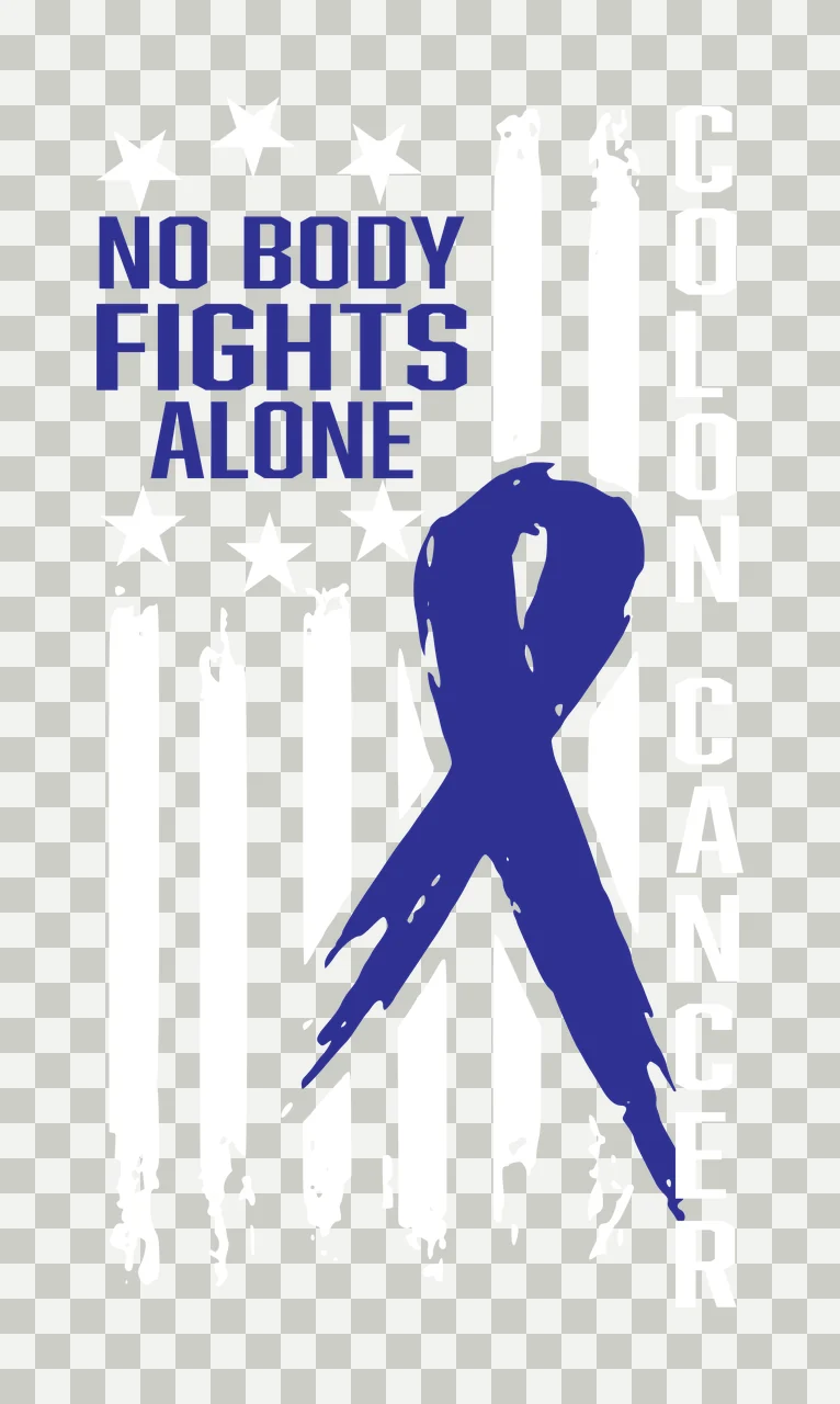 Colon Cancer awareness ribbon survivor hope support campaign transparency and detail preview thumbnail