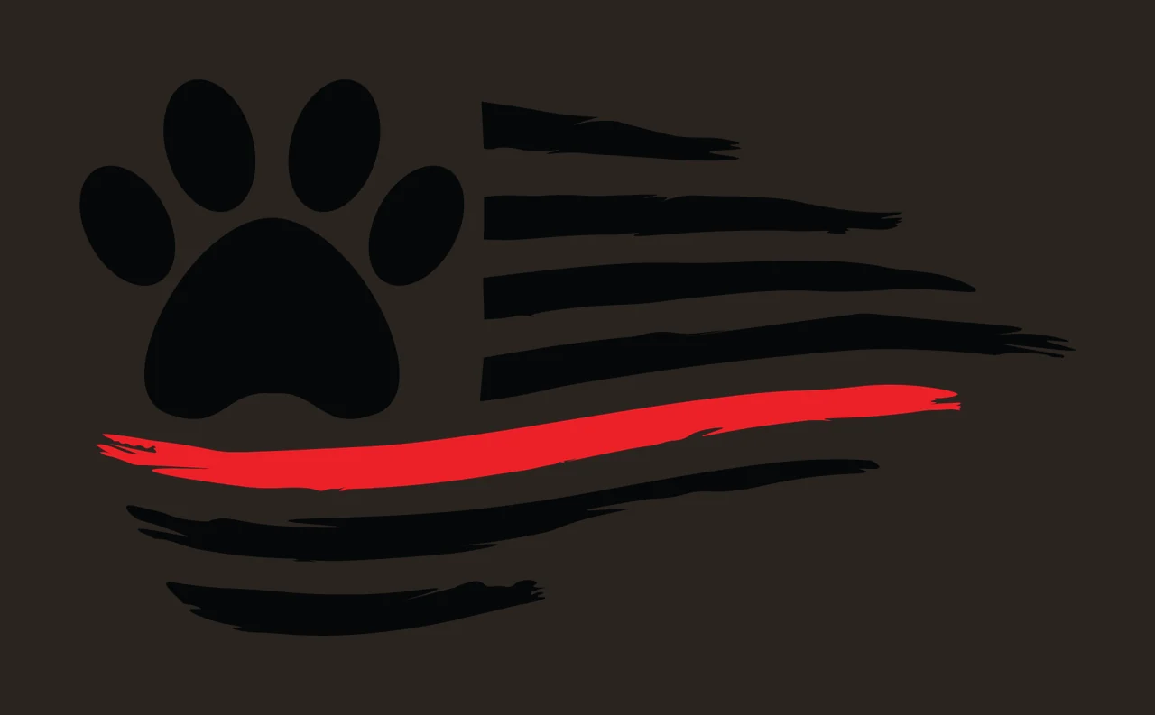 Can Glass Wrap Paw Print And Flag contrast preview thumbnail