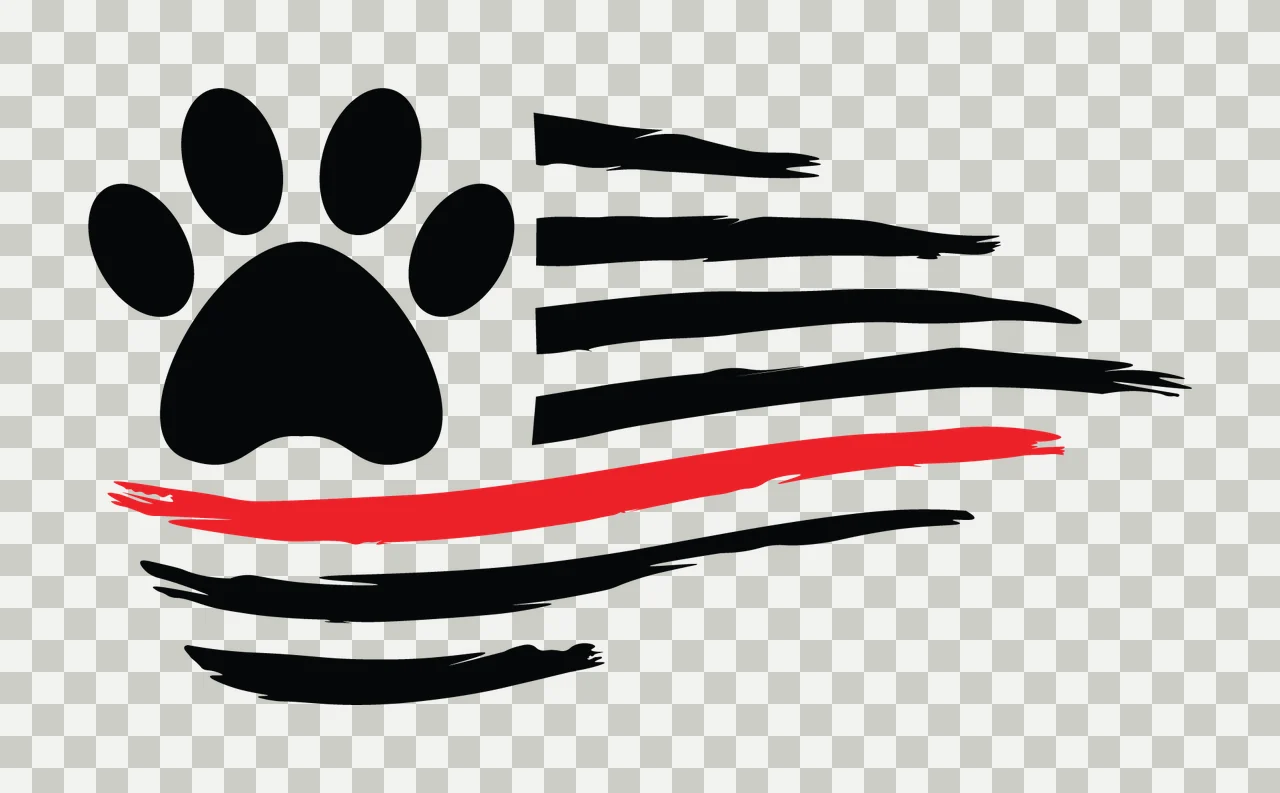 Can Glass Wrap Paw Print And Flag transparency and detail preview thumbnail