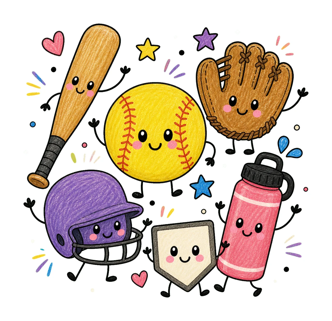 softball game day 04 cozy crayon sublimation instant shirt