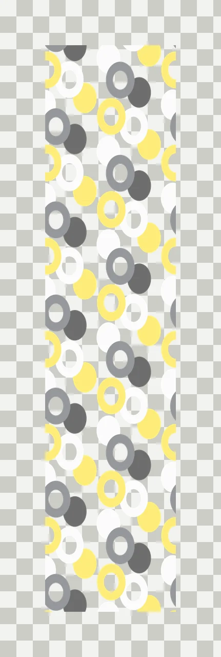 Geometric circle pattern Illustration with circles, rings, donuts and overlapping circles in yellow, grey and dark grey transparency and detail preview thumbnail