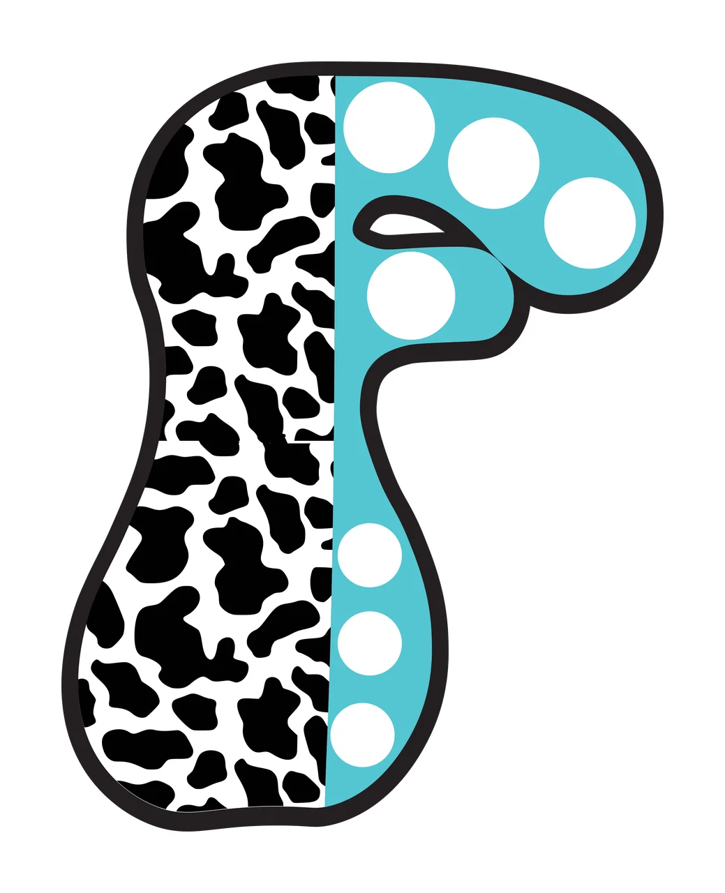 Half Cow Bright Font Dalmatian Race Doodle Leopard Character 33 racing