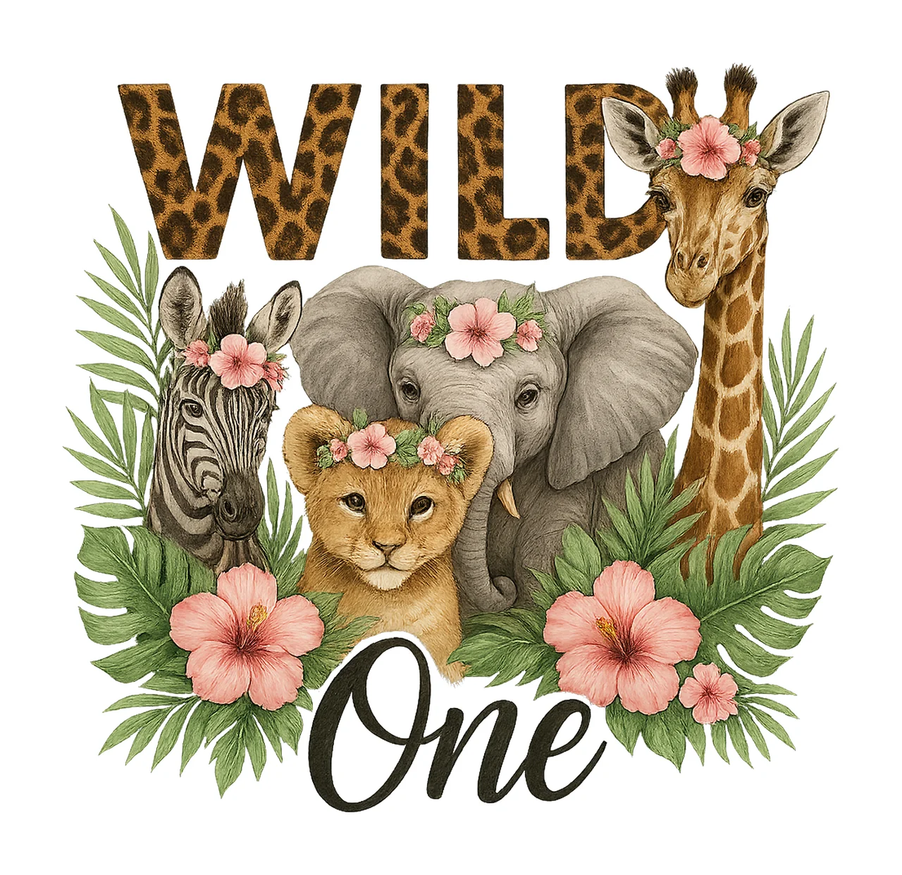 Wild Ones Safari Animal Baby Animals Jungle Kids Design Wild