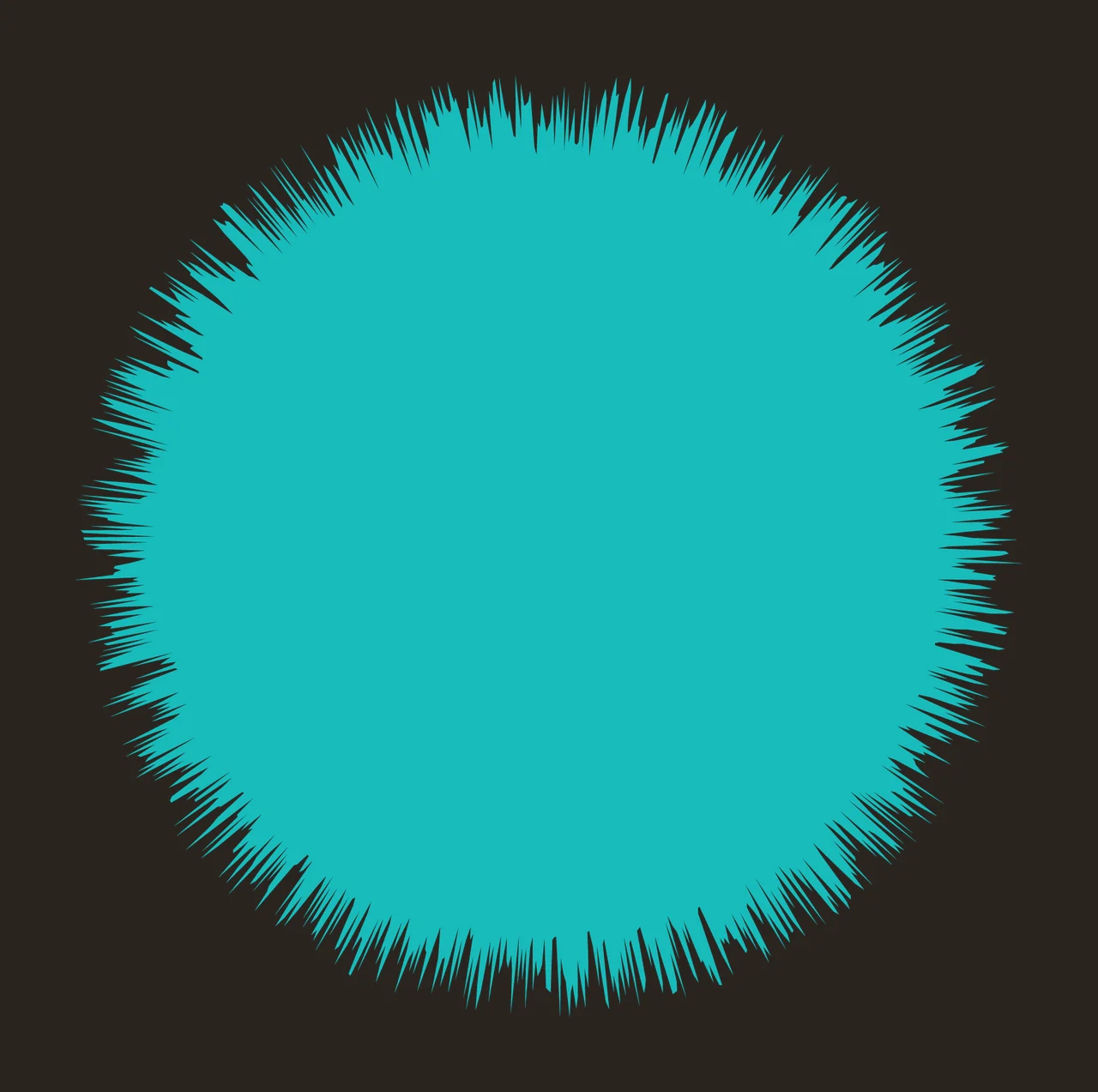 Black Circular Burst Design Element shape circle line point contrast preview thumbnail
