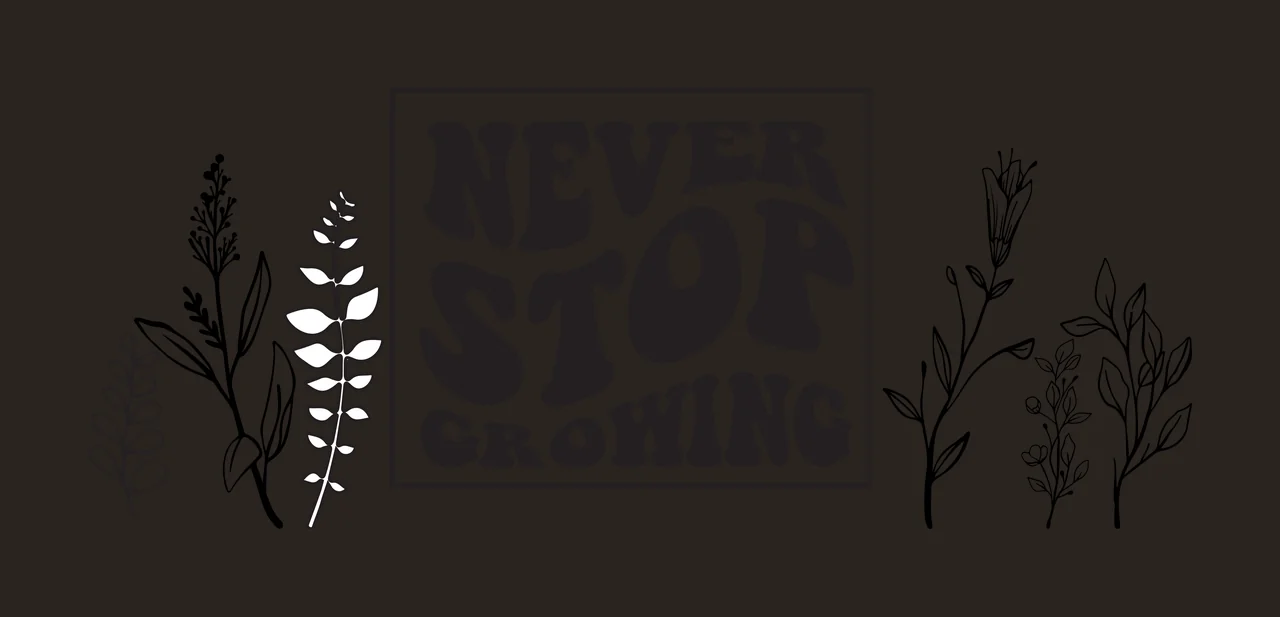 Can Glass Wrap Never Stop Growing Typography plants flowers contrast preview thumbnail