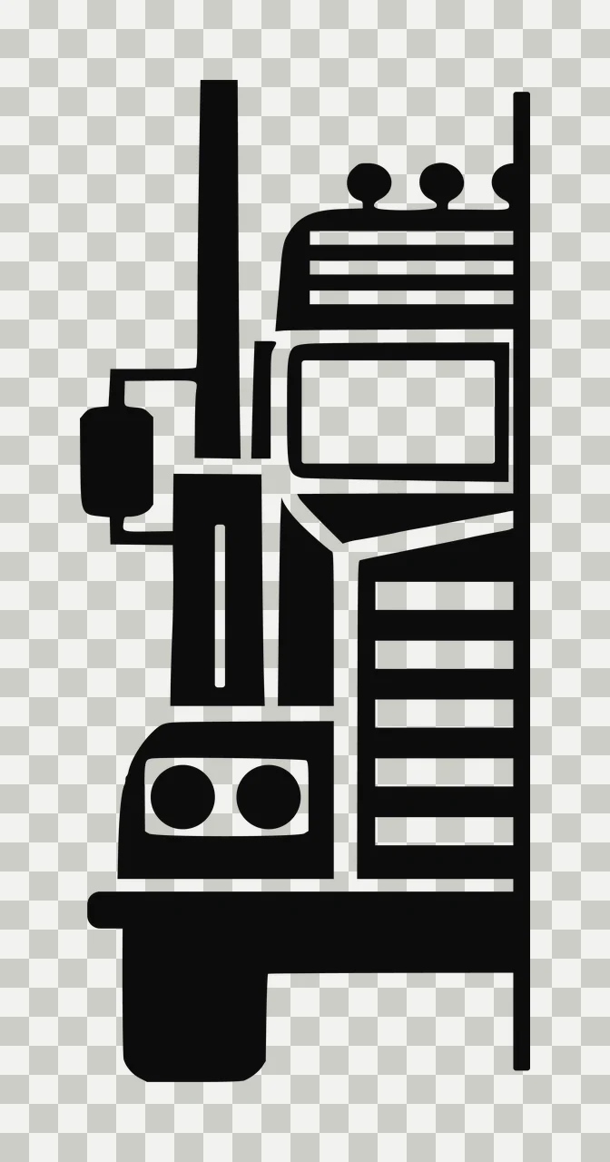 Semi Truck Monogram Character 05 pickup vehicle monster automobile transparency and detail preview thumbnail