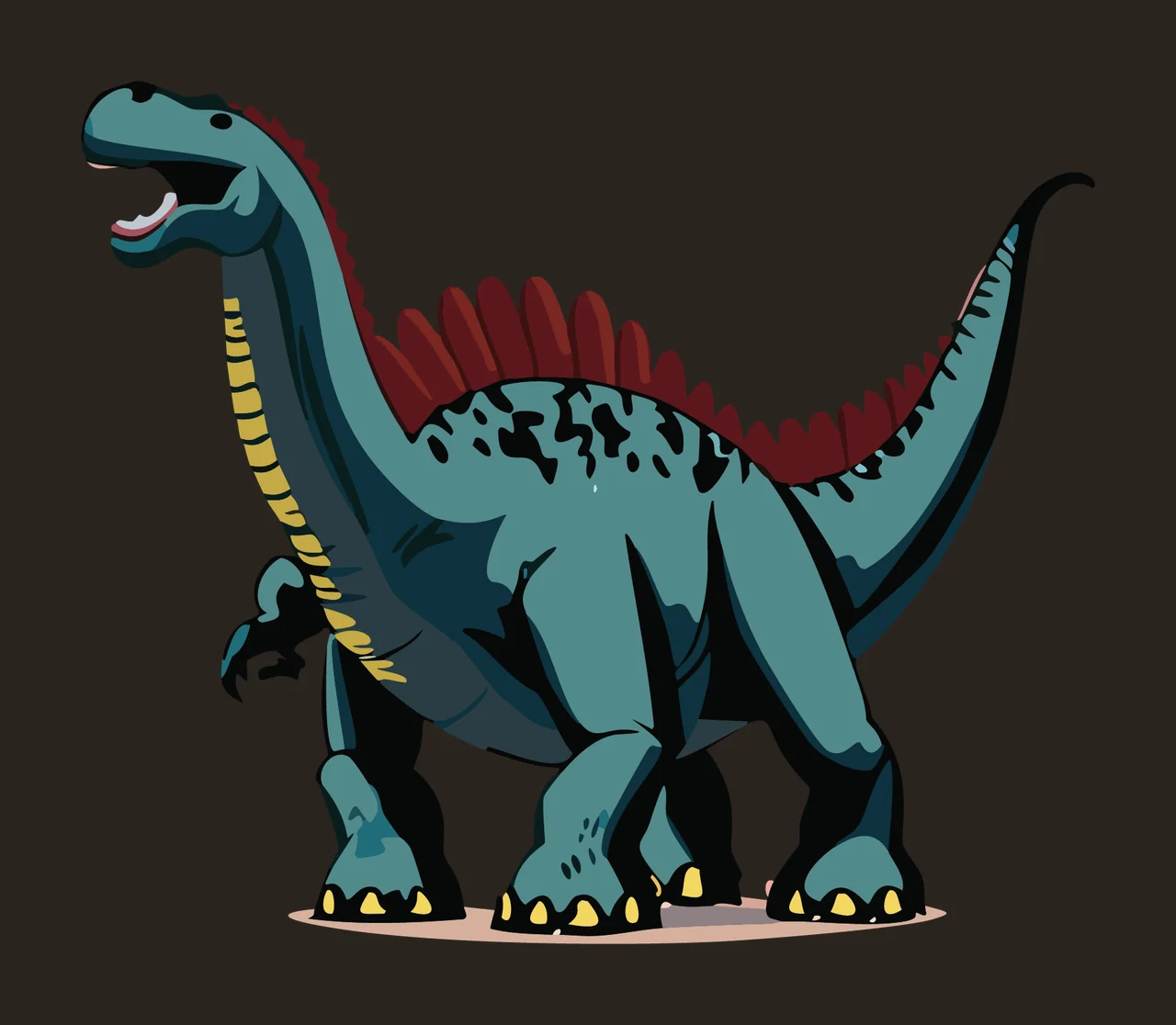 Dinosaur Black Silhouette Of A Standing white reptile animal contrast preview thumbnail