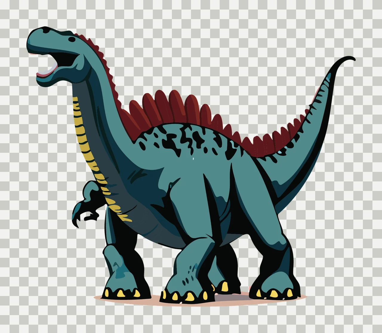 Dinosaur Black Silhouette Of A Standing white reptile animal transparency and detail preview thumbnail