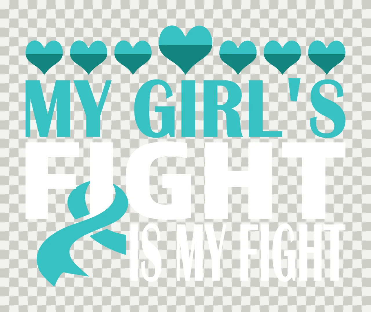 Ovarian Cancer awareness ribbon survivor hope support Variation transparency and detail preview thumbnail