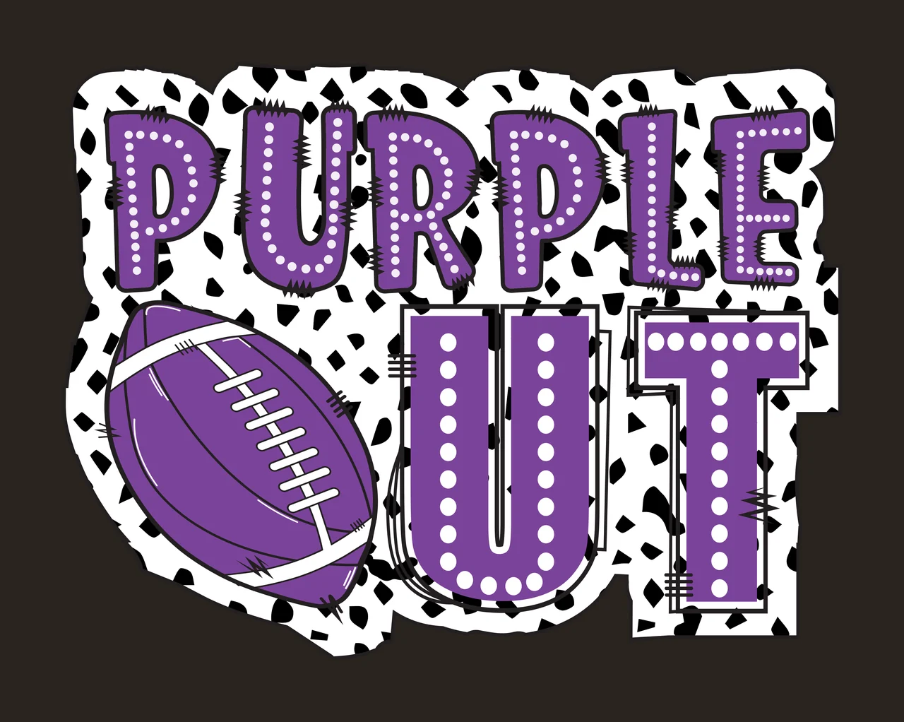 Black Silhouette Text With Dotted Texture dots typography shape contrast preview thumbnail