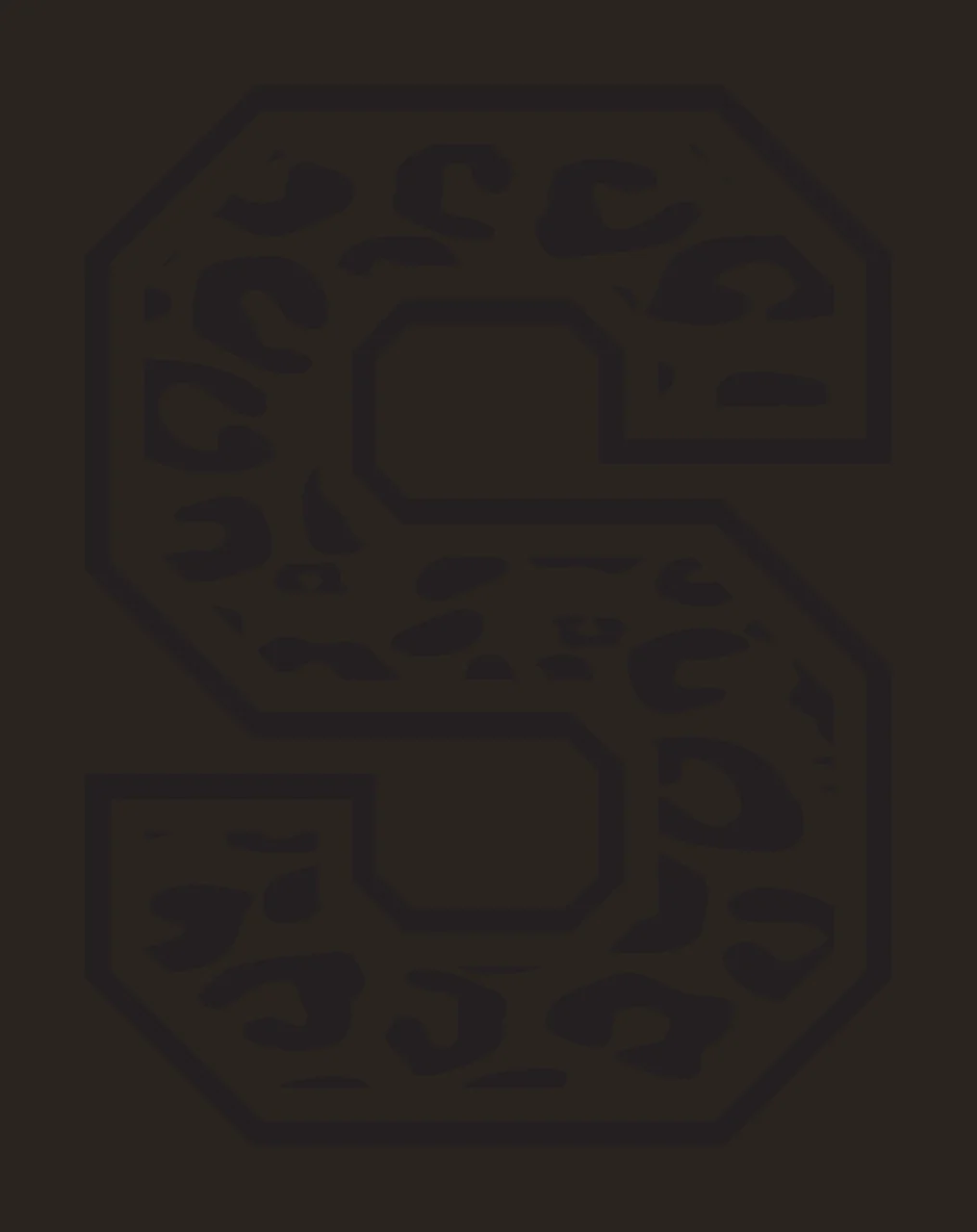 Can Glass Wrap Letter S Patterning With Leopard contrast preview thumbnail
