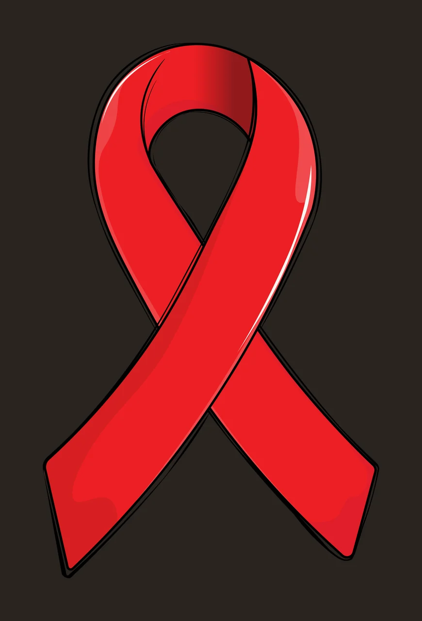 Ribbon Dark Awareness Graphic Symbol looped outline minimalist contrast preview thumbnail