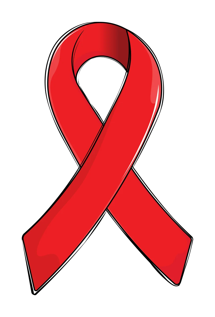 Ribbon Dark Awareness Graphic Symbol looped outline minimalist