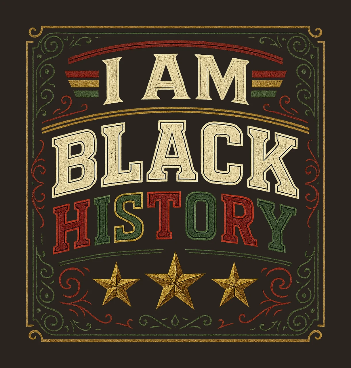 Am Black History Black History Month Design Culture Vibes contrast preview thumbnail