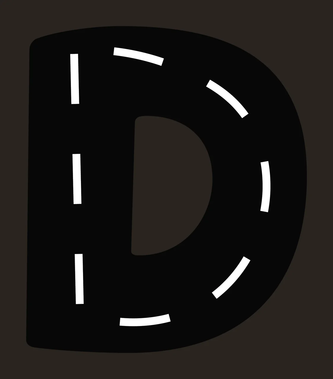 Race Track Font Character 22 racing checkered flag speedway contrast preview thumbnail