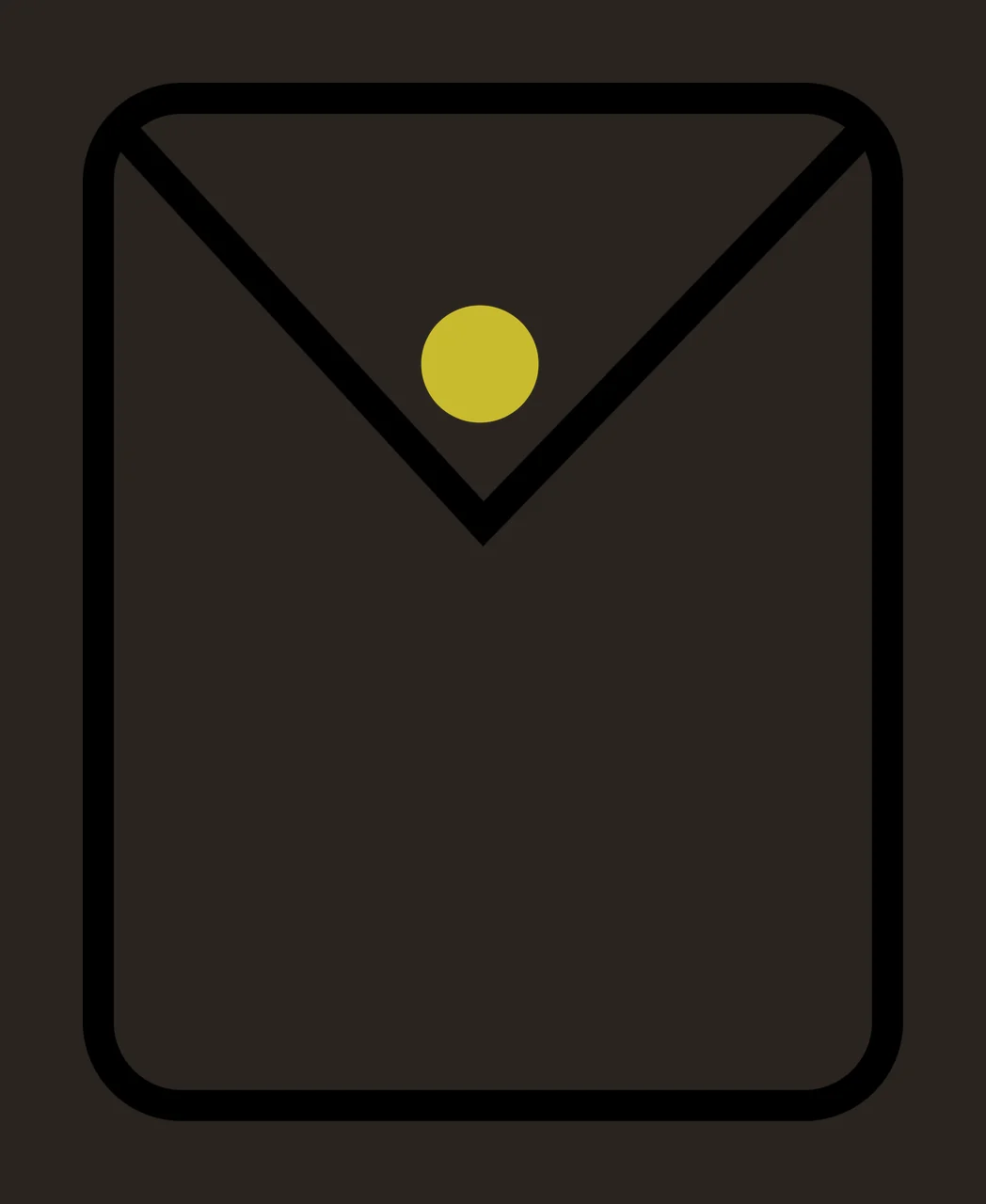 Graphic Mail Envelope Icon With Rounded Corners button iconography contrast preview thumbnail