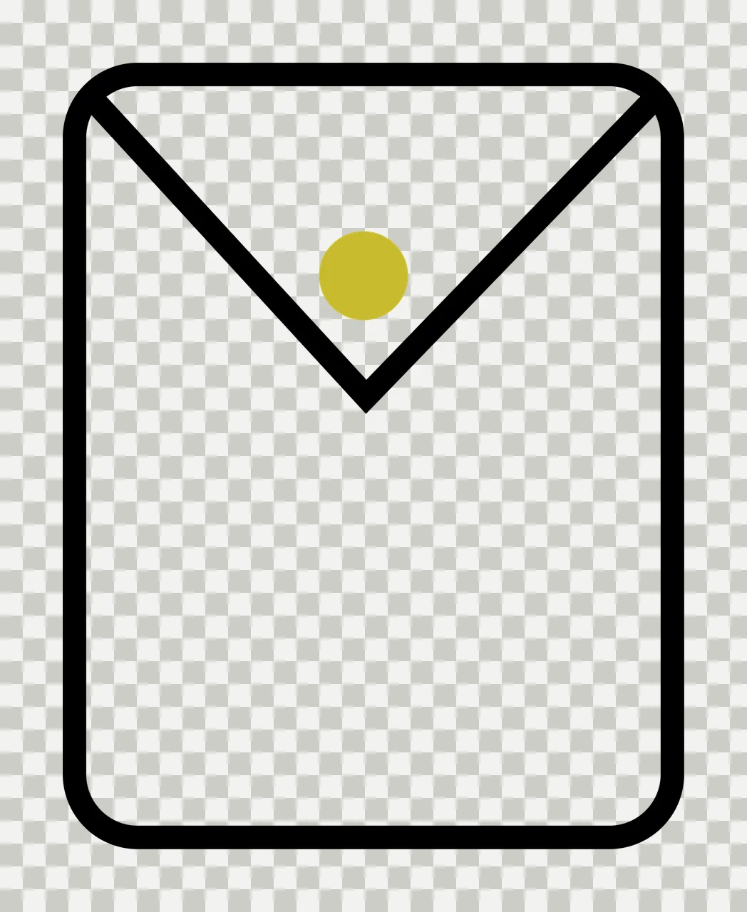 Graphic Mail Envelope Icon With Rounded Corners button iconography transparency and detail preview thumbnail