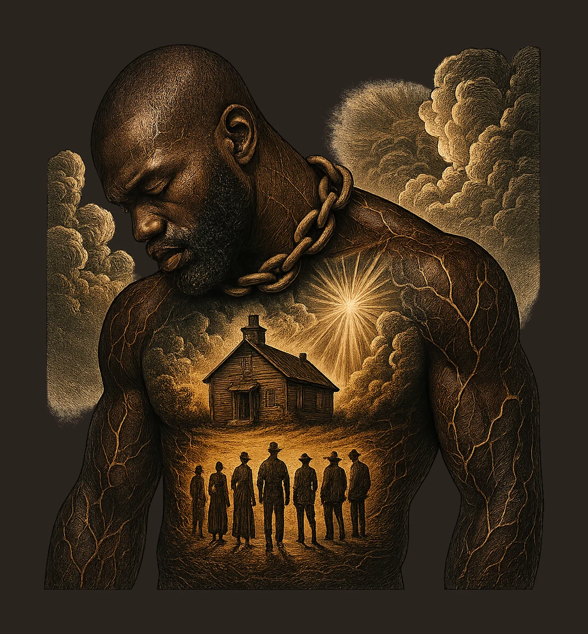 King Kwame Majestic African Warrior Black History Art contrast preview thumbnail