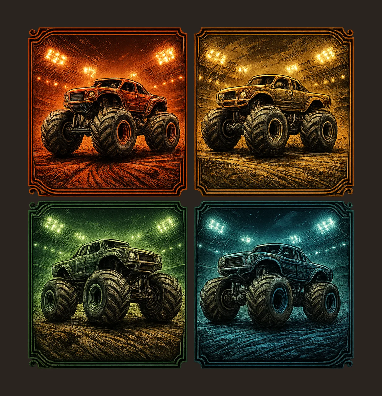 Monster Super Tshirt Design Off Road Car Lover Gift contrast preview thumbnail