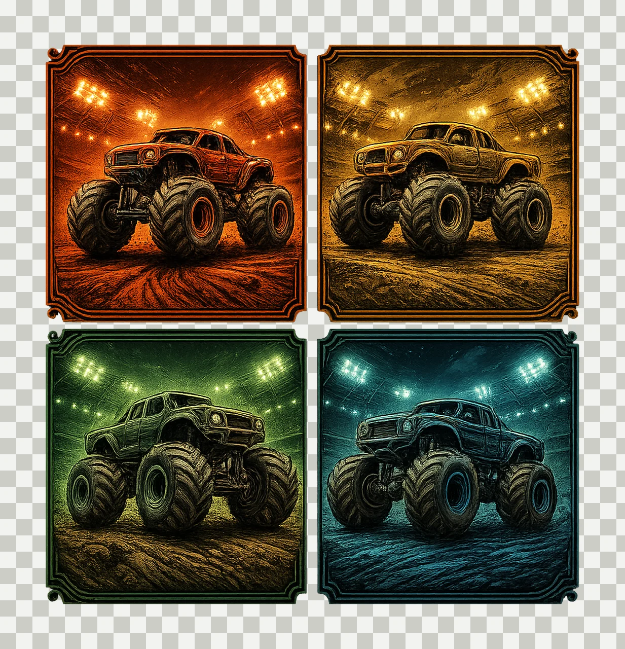 Monster Super Tshirt Design Off Road Car Lover Gift transparency and detail preview thumbnail