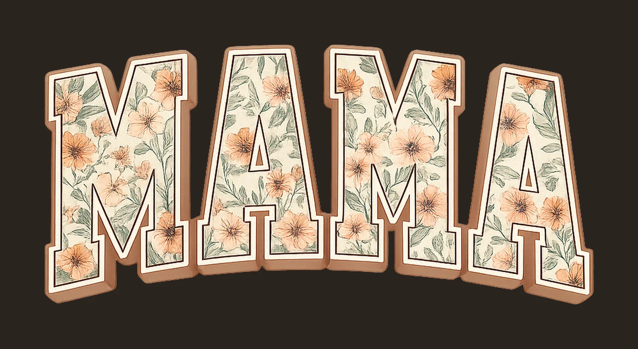 Mama Floral Wildflower Mama Design Mothers Day Sublimation contrast preview thumbnail