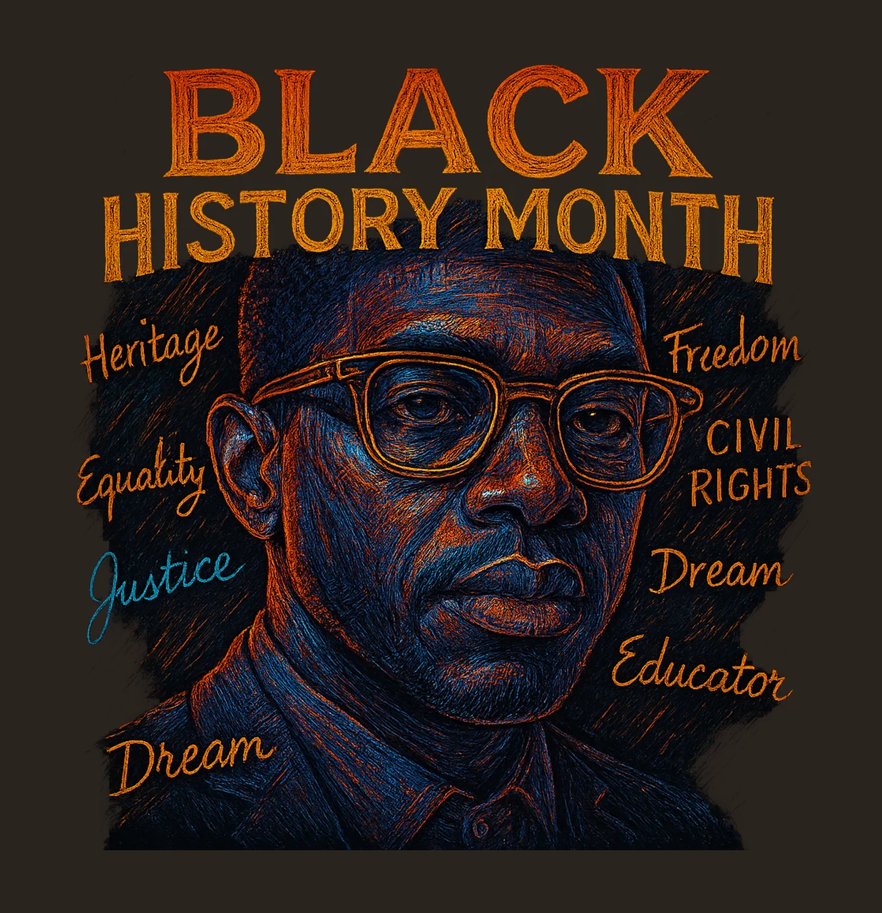 Black History Month Afrocentric Pride Design Sublimation contrast preview thumbnail