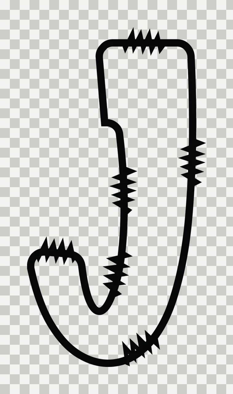Letters Doodle Character 34 hand drawn sketch whimsical scalable transparency and detail preview thumbnail