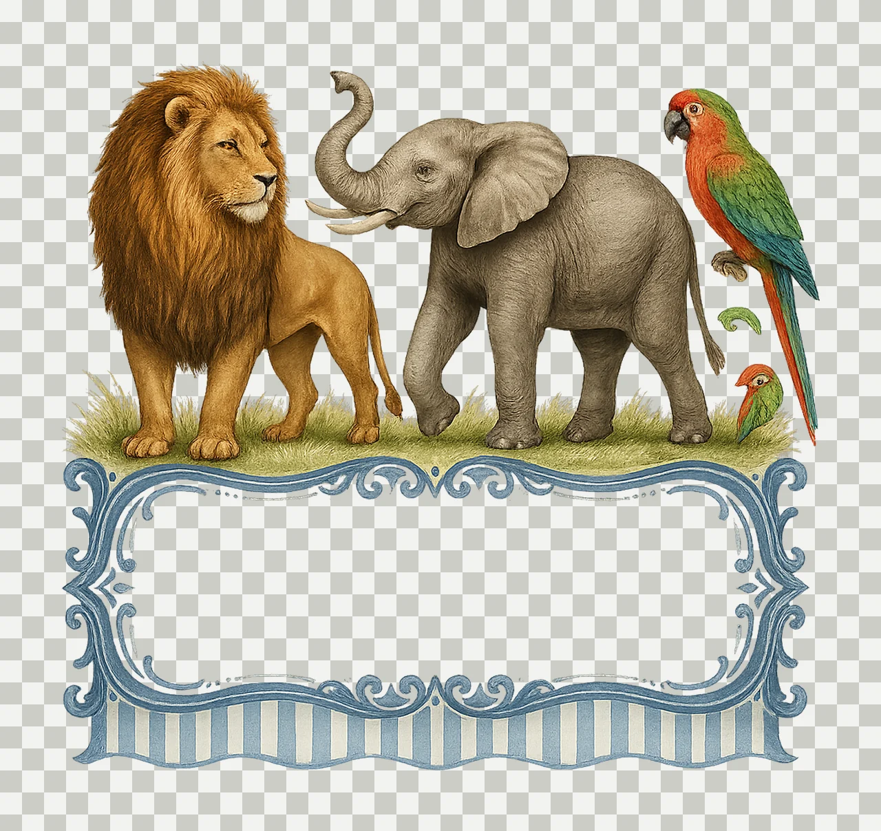 At the Zoo with Name Plate Boy Spring Shirt Designs Animal transparency and detail preview thumbnail