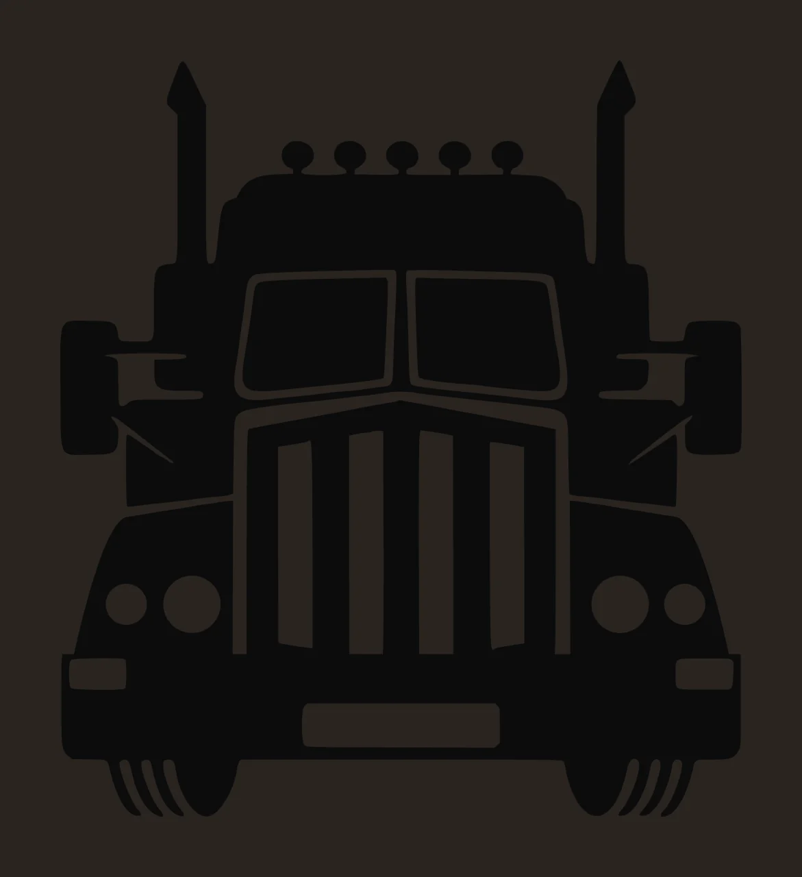Semi Truck Monogram Character 01 pickup vehicle monster automobile contrast preview thumbnail