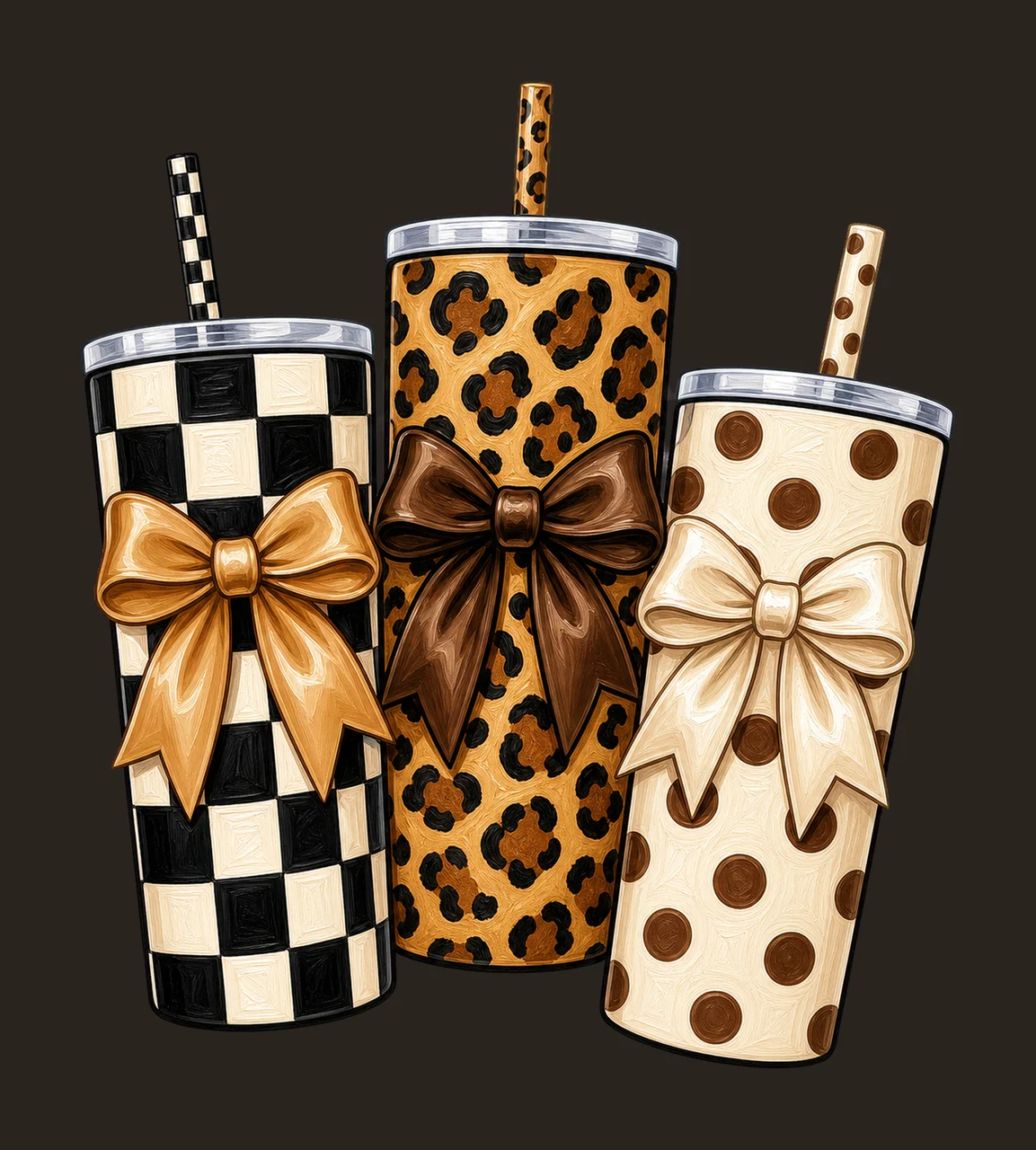 Leopard Teacher Apple School Supplies Variation B contrast preview thumbnail