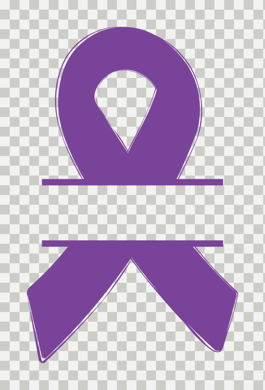 Awareness Ribbon With Horizontal Blank Space bar black white transparency and detail preview thumbnail