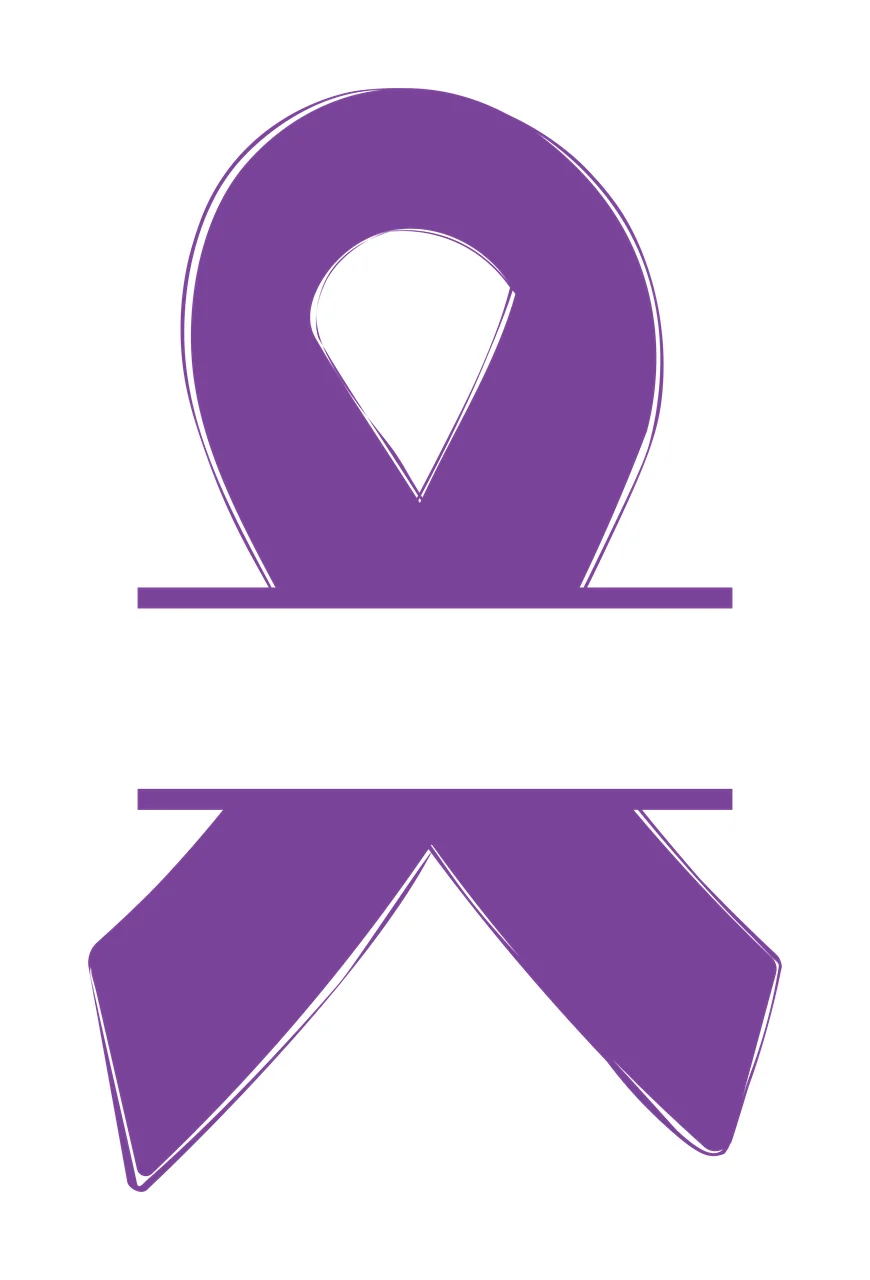 Awareness Ribbon With Horizontal Blank Space bar black white