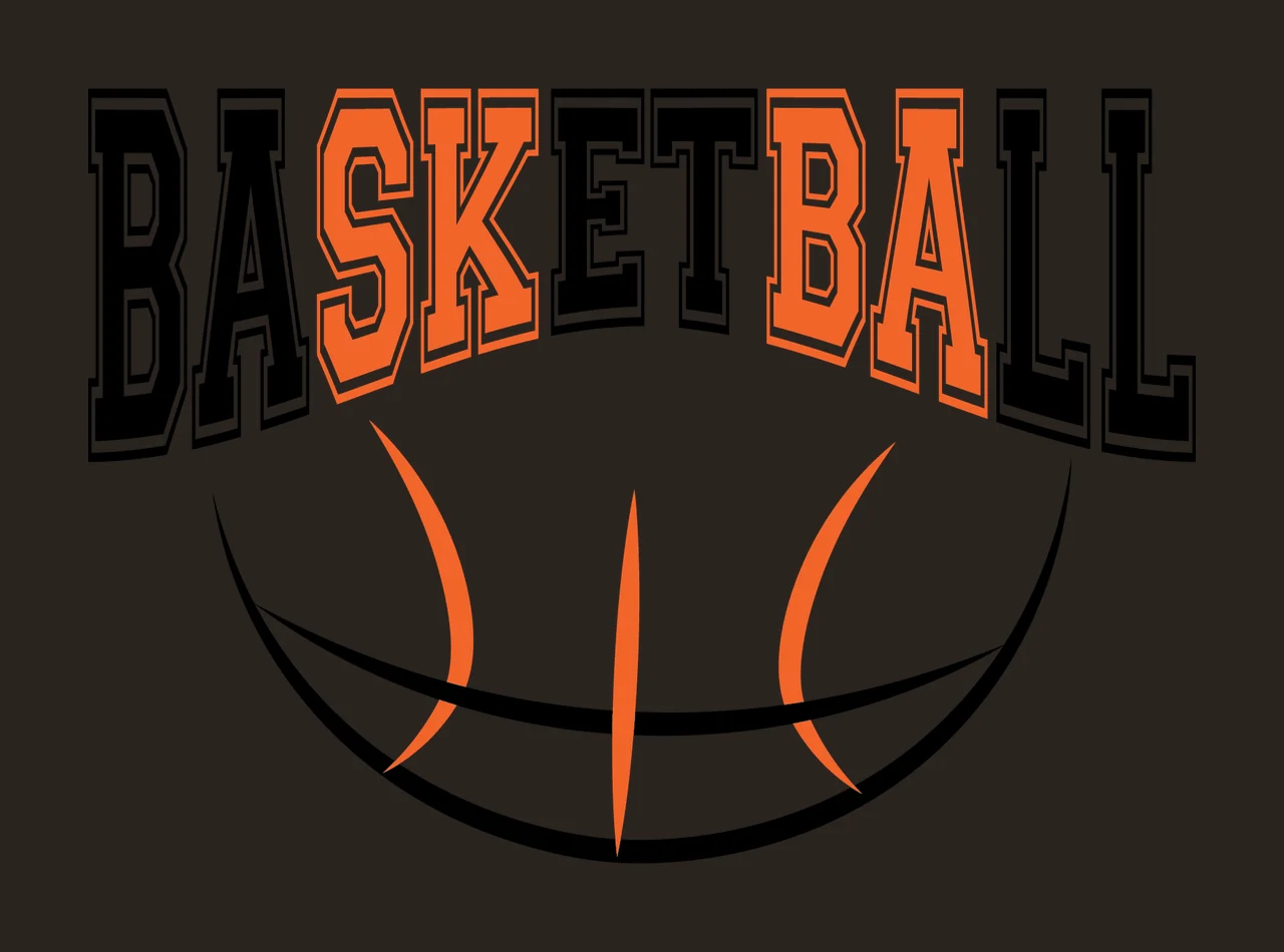 Basketball Bold Text With Line Arc graphic lines serif art contrast preview thumbnail