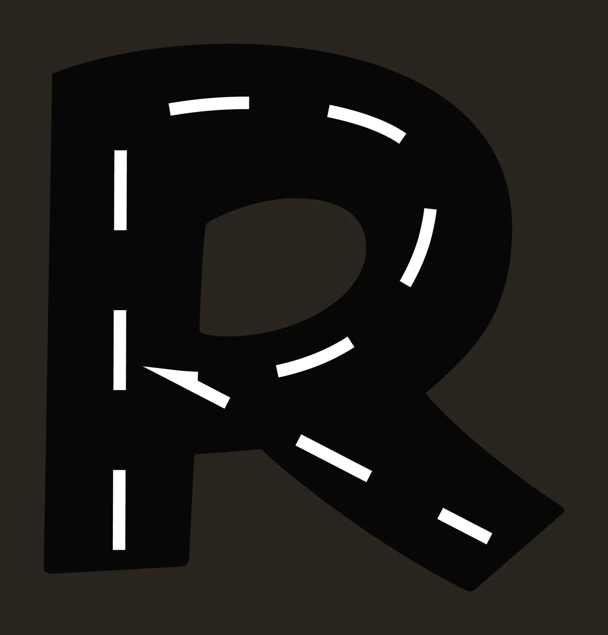 Race Track Font Character 08 racing checkered flag speedway contrast preview thumbnail