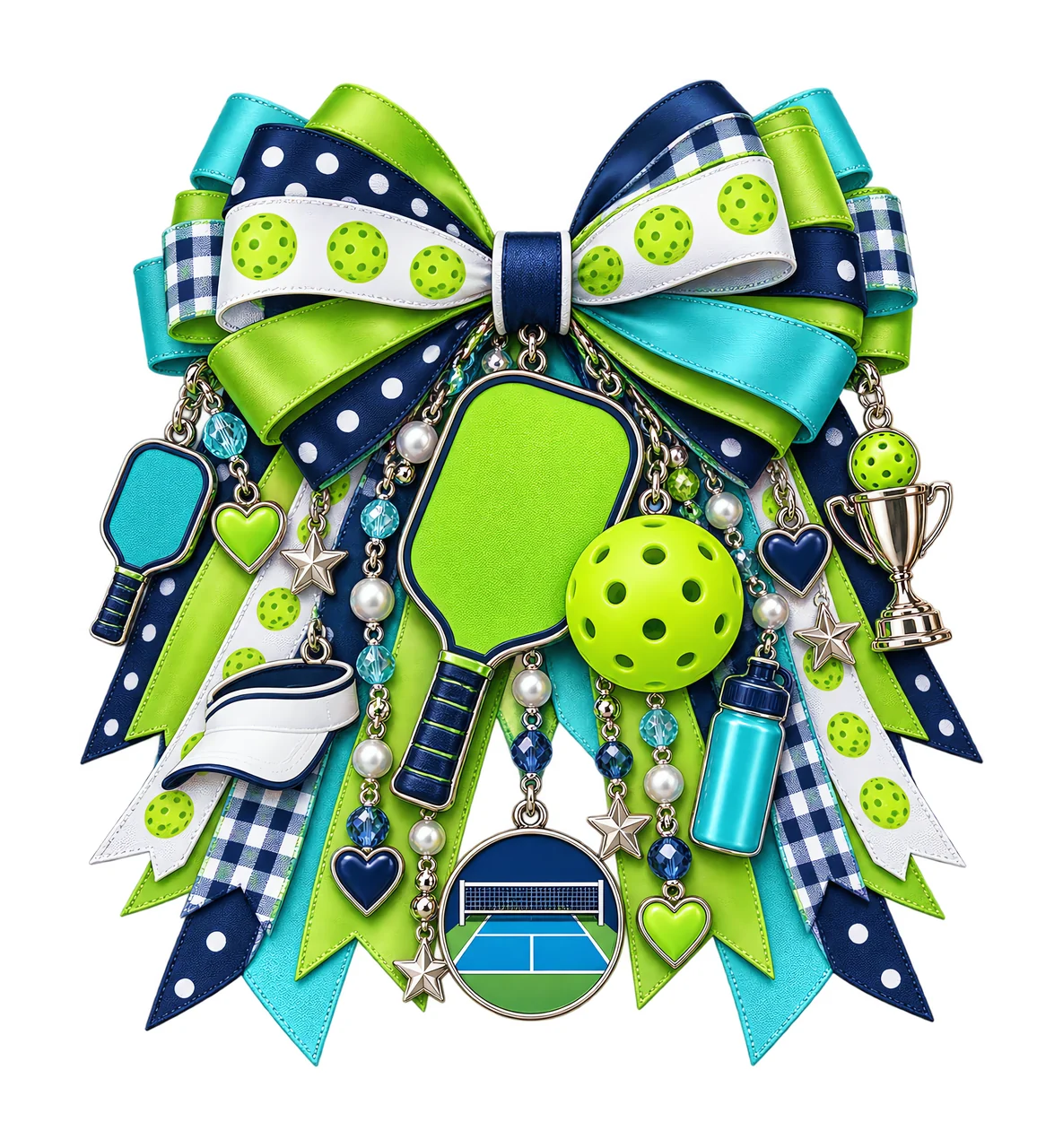 Pickleball PNG, Pickleball Paddle and Perforated Ball Coquette Bow, No Text Sublimation Clipart, Transparent Digital Download