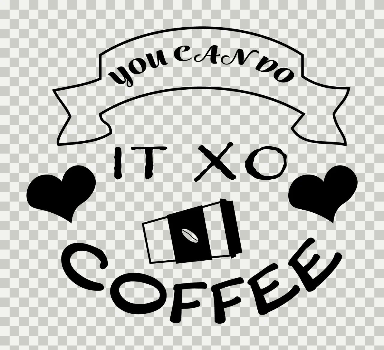 Can Glass Wrap Coffee Graphic text and icons banner hearts transparency and detail preview thumbnail