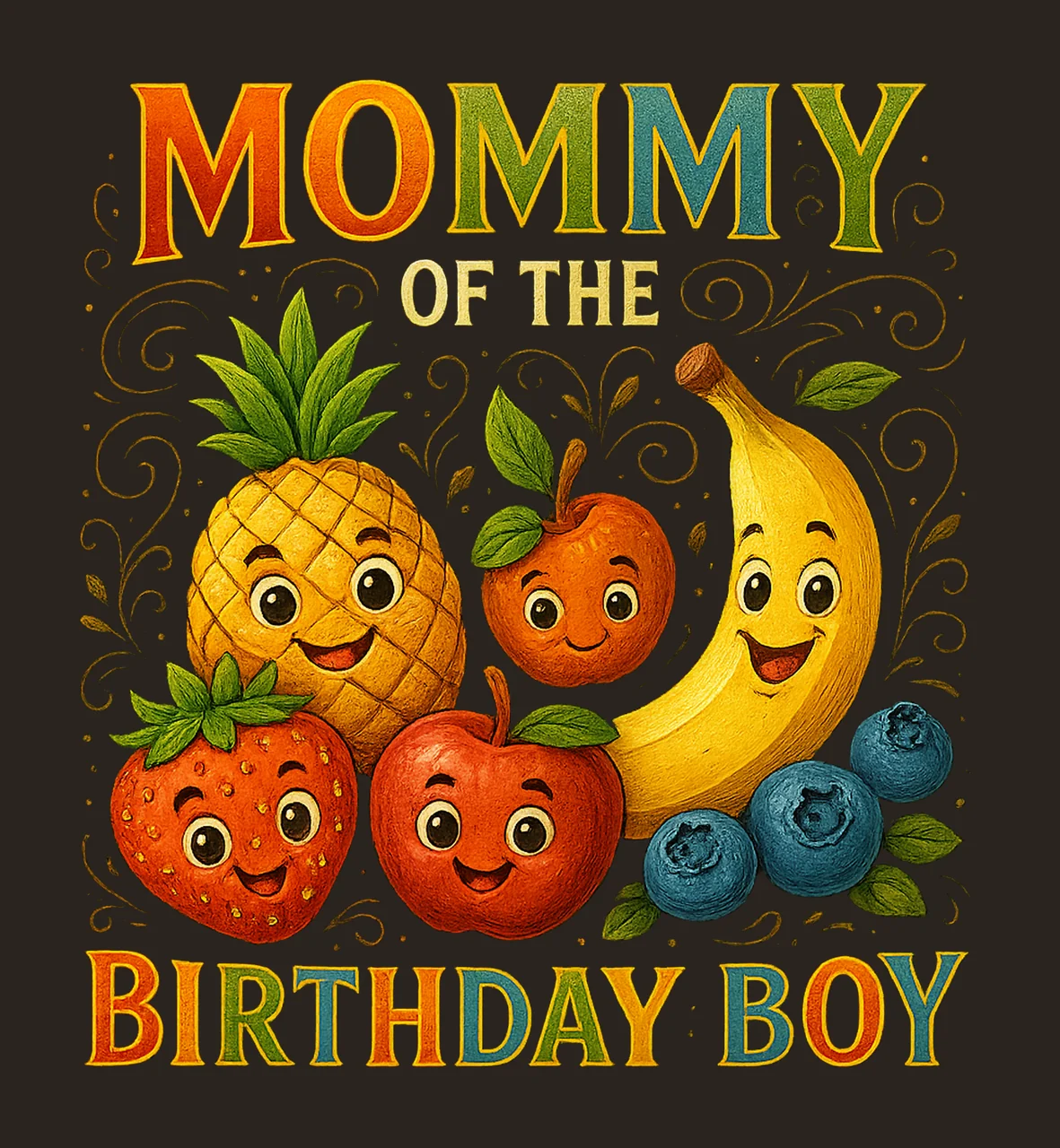 Fruit Birthday Girl Party Twotti Fruity Theme Family contrast preview thumbnail
