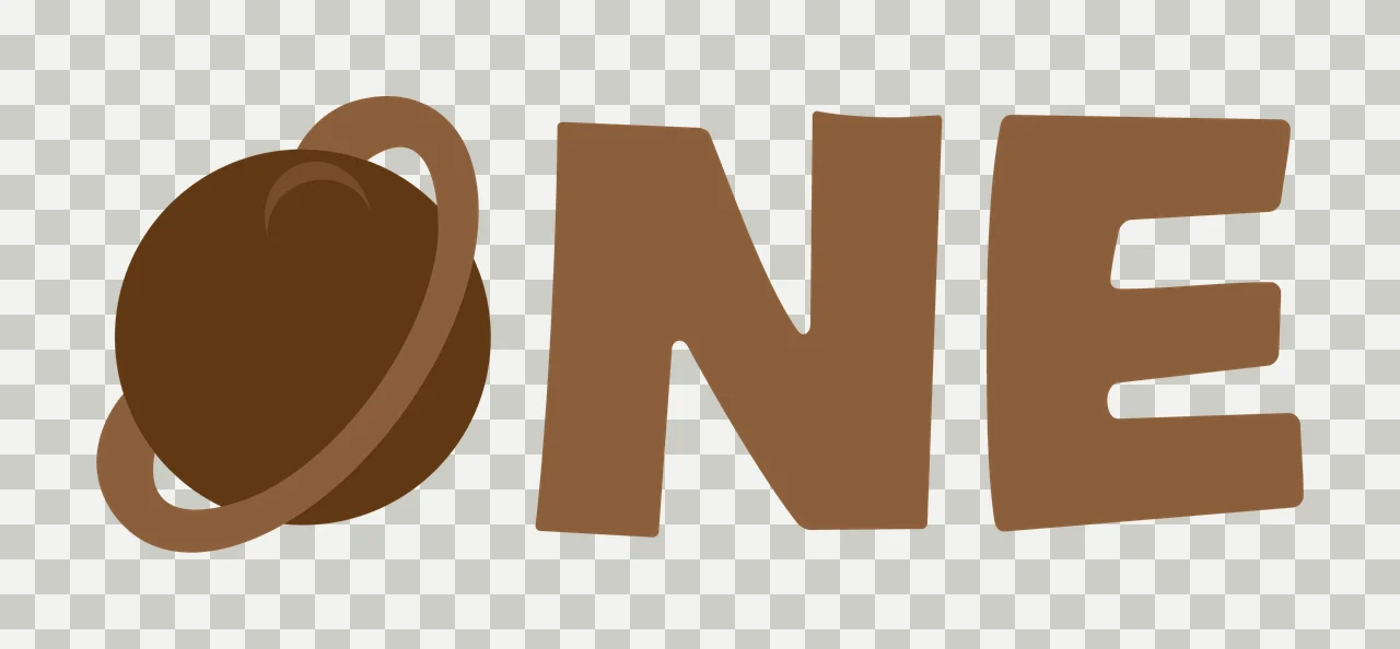One Graphic Text With Orbital Ring circle silhouette black transparency and detail preview thumbnail