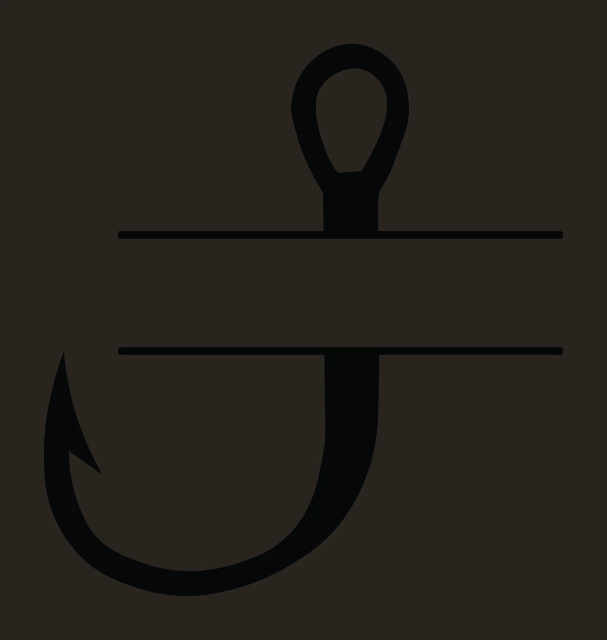 Fishing Hunting Monogram Character 09 fisherman angler Variation contrast preview thumbnail