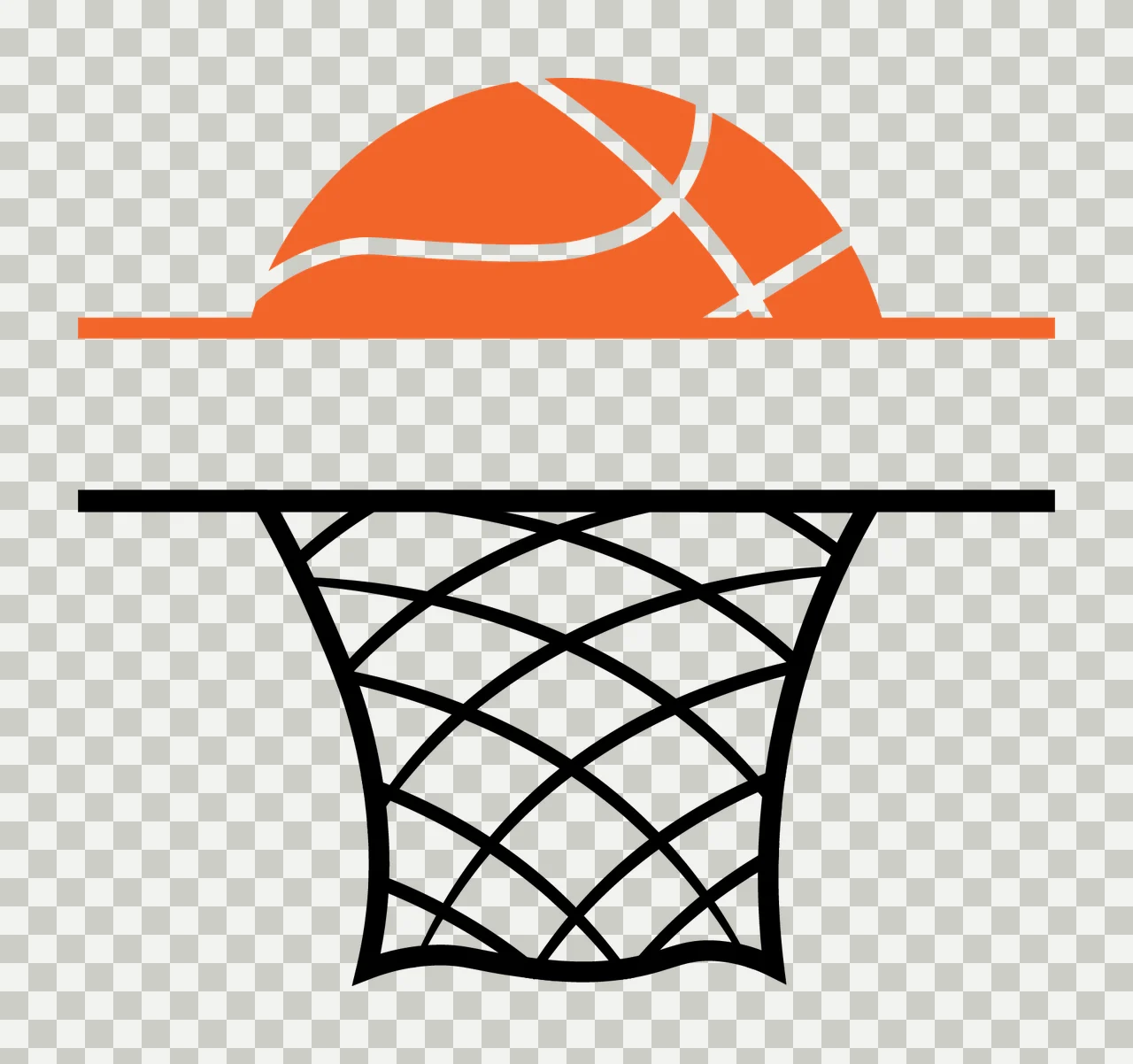 Can Glass Wrap Basketball Hoop With Net transparency and detail preview thumbnail
